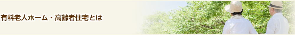 有料法人ホーム・高齢者住宅とは